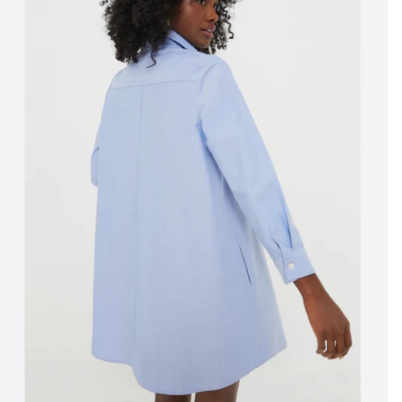 TUCKERNUCK Chambray Harris Shirt Dress Pomander Place NWT Size M - Picture 4 of 7